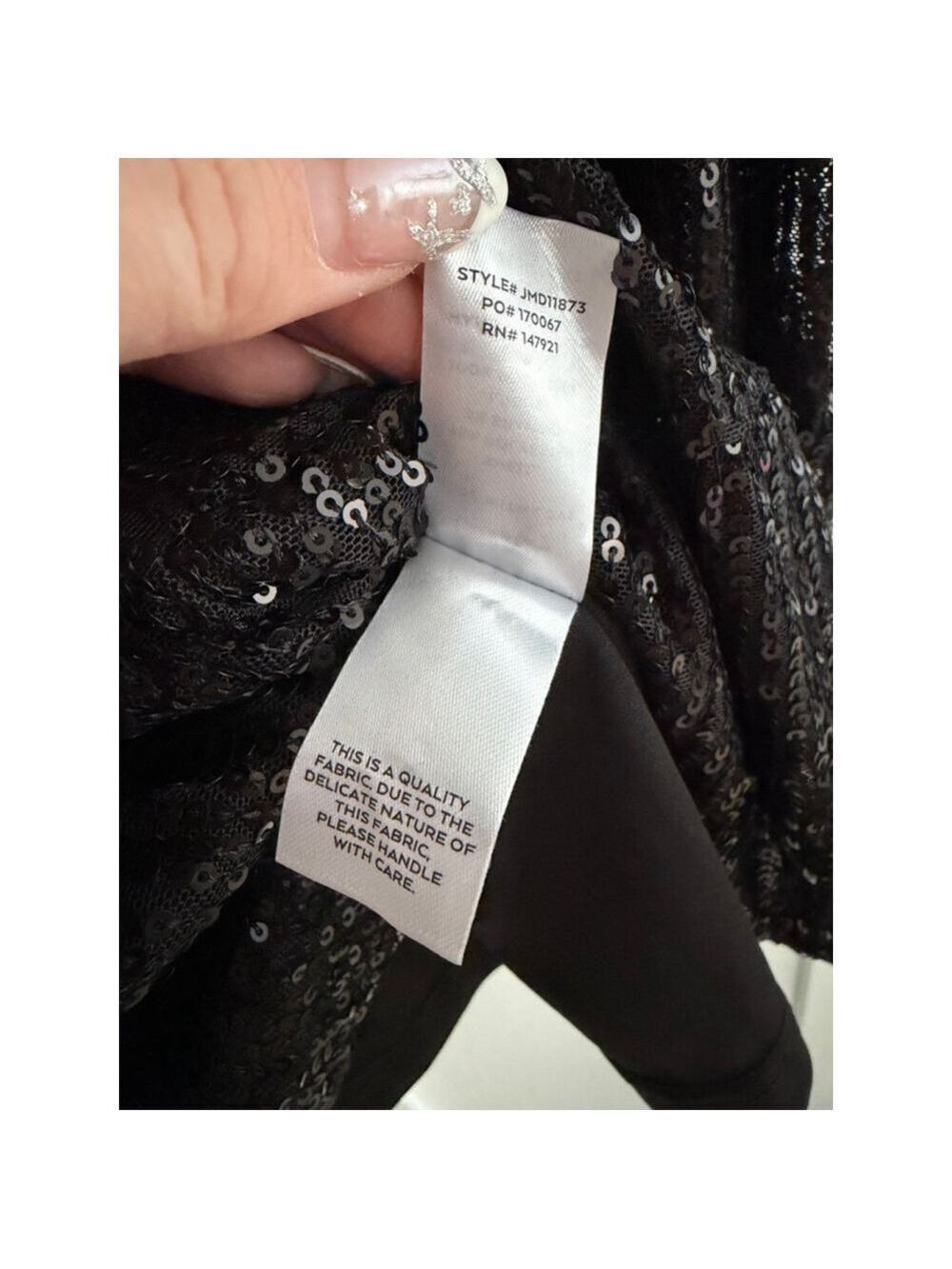 NWT Lulus Black Sequin Mini Dress - Large - Picture 9 of 11